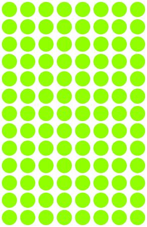 Etikett, 8 mm, kör, AVERY ZWECKFORM, neon zöld, 416 etikett/csomag